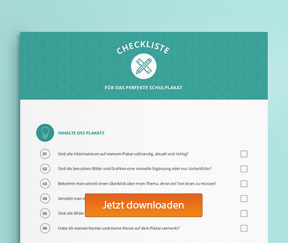 In 5 Schritten Das Perfekte Schulplakat Gestalten Duden Learnattack Schuler Journal